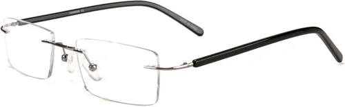Vista 8 de FONHCOO Gafas de bloqueo de luz azul, anti rayos azules, unisex, ligeras, sin marco, rectangulares, para juegos de computadora