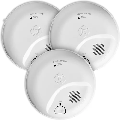 Vista 8 de First Alert Alarma combinada de humo y monóxido de carbono, detector a pilas con botón de prueba y silencio, SMICO100, paquete de 1