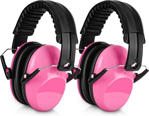Vista 9 de BlueFire Orejeras con cancelación de ruido para niños, paquete de 2 auriculares con bloqueo de sonido sobre la oreja, orejeras plegables de Azul 1