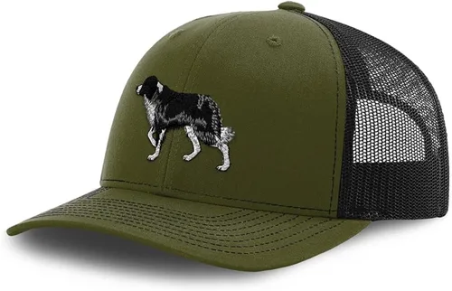 Vista 9 de Richardson - Gorra de malla bordada Border Collie bordada para hombres y mujeres