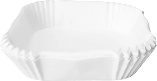 Vista 8 de Forro de papel pergamino desechable antiadherente para freidora de aire, 80 unidades, papel pergamino cuadrado a prueba de aceite de 6.3 pulgadas a