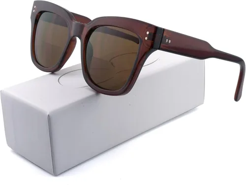 Vista 7 de Lentes de sol bifocales para mujeres y hombres, a la moda, cuadrados, para lectura de sol, lentes de lectura UV400 al aire libre superior 0 fuerza