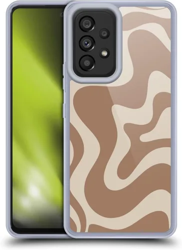 Vista 16 de Head Case Designs Officially Licensed Kierkegaard Design Studio Black Almond Cream Swirl Retro Abstract Patterns Gel Case