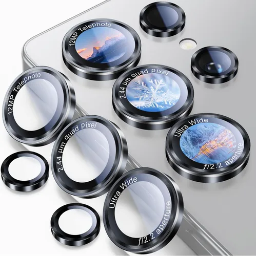 Vista 9 de Uyiton Protector de lente de cámara para Samsung Galaxy Z Fold 7 - Cubierta de pantalla trasera de vidrio templado de grado militar