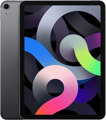 Vista 2 de Apple iPad Air (10.9 pulgadas, Wi-Fi + Cellular, 256GB) - Gris espacial (último modelo, 4.ª generación) (reacondicionado)