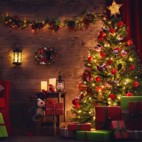 Vista 6 de Cadena de 300 luces LED para árbol de Navidad de 105 pies, luces navideñas enchufables con 8 modos y certificación UL, luces para interiores