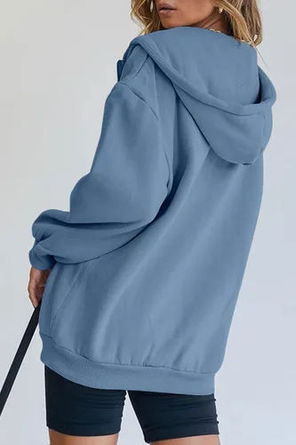 Vista 3 de AUTOMET Womens Zip Up Hoodies Long Sleeve Fall Oversized Sweatshirts Fleece Y2K Jacket with Pockets
