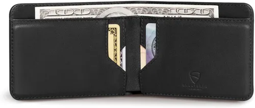 Vista 4 de Vaultskin MANHATTAN - Cartera delgada y minimalista plegable y soporte para tarjetas de crédito con bloqueo RFID e ideal para bolsillo frontal