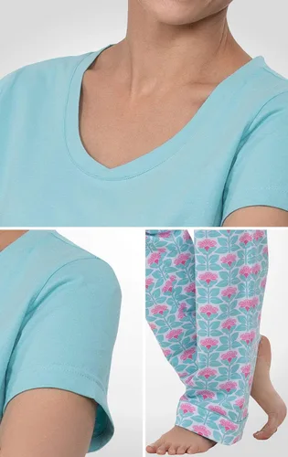 Vista 6 de PajamaGram PJs For Women Set - Women Pajamas, Short Sleeve, 100% Cotton