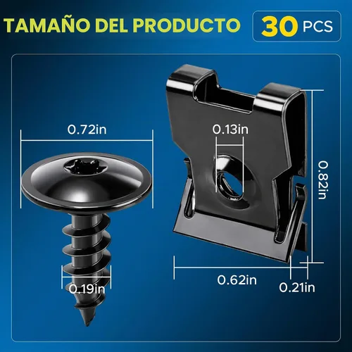 Vista 2 de GoaMotors N90974701 - Tornillos para cubierta de parachoques para Audi