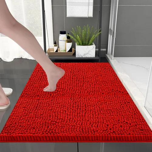 Vista 8 de BOANKODU Alfombras de baño de 20 x 31 pulgadas, ultra suaves y absorbentes, de secado rápido, lavables a máquina, alfombra de baño de felpilla