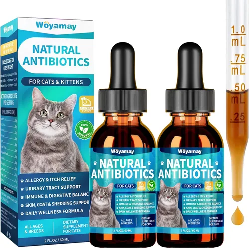 Vista 9 de Woyamay Antibióticos para Gatos, Antibiótico Natural para Alivio de Alergia, Salud del Tracto Urinario, Alivio de la Picazón y Cuidado