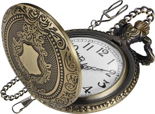 Vista 14 de Shield - Reloj de bolsillo para hombre, escala digital de números arábigos, reloj de bolsillo de cuarzo para hombre, relojes de bolsillo de cuarzo