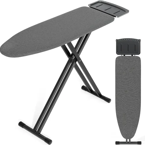 Vista 9 de APEXCHASER Tabla de Planchar de Tamaño Completo, Conjunto de Tabla de Planchar y Plancha con Altura Ajustable, Tablas de Planchar Plegables
