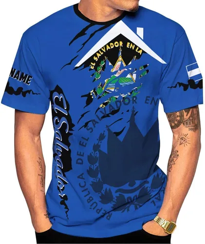 Vista 18 de Ligthuy - Camisa de El Salvador con nombre personalizado 3D, camiseta con la bandera de El Salvador para hombres y mujeres, camisetas unisex S-5XL