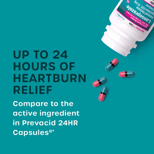 Vista 7 de HealthCareAisle Lansoprazol 15 mg - 42 cápsulas de liberación retardada - Reductor de ácido, trata la acidez estomacal frecuente