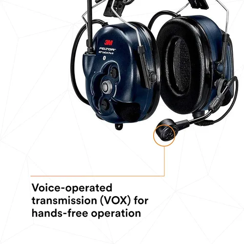 Vista 4 de 3M PELTOR WS LiteCom PRO III - Auriculares, casco duro adjunto, durabilidad de grado profesional, radio de comunicación bidireccional inalámbrica