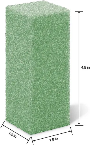 Vista 2 de FloraCraft Bloque FloraFōM de 1.9 pulgadas x 1.9 pulgadas x 4.9 pulgadas, color verde
