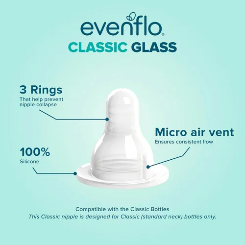 Vista 5 de Evenflo 4oz Twist Botella de vidrio – Set – 6PK
