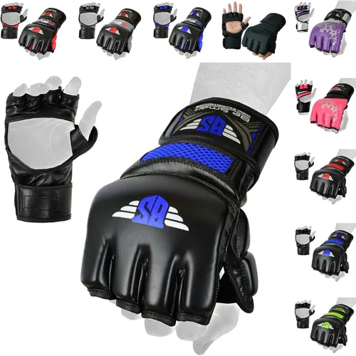 Vista 9 de BeSmart Guantes de MMA, guantes de kickboxing UFC, guantes de entrenamiento de MMA, equipo de entrenamiento de artes marciales mixtas, guantes