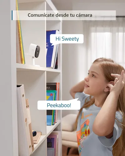 Vista 5 de eufy Security Cámara de interior C120 Kit de 3 cámaras Cámara de seguridad interior 2K Cámara enchufable con Wi-Fi IA para humanos y mascotas