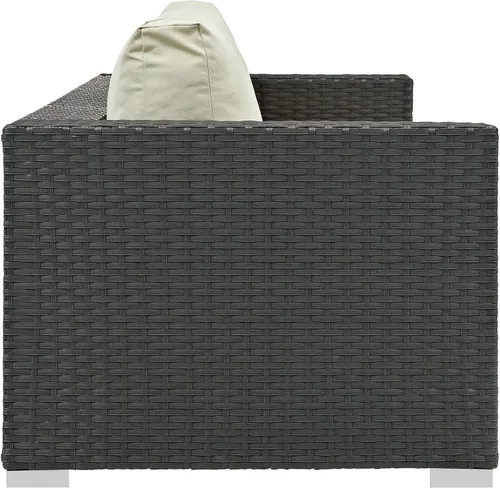 Vista 4 de Modway - Sillón para exteriores Lienzo antiguo Beige