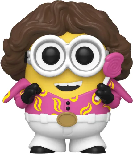 Vista 2 de Funko Películas: Minions: The Rise of Gru - Bob de los 70, multicolor, 3.75 pulgadas