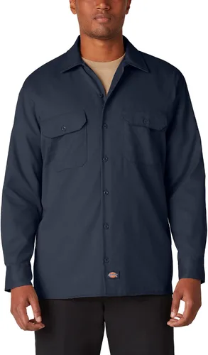 Vista 4 de Dickies Camisa de trabajo de manga larga grande y alta para hombre