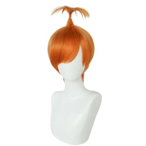 Vista 6 de Pelucas cortas de cosplay azules para hombres peluca masculina de Halloween (JOY)