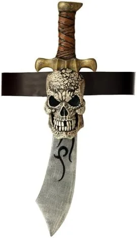Vista 2 de Disfraz de espada pirata y calavera de California Costumes