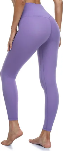 Vista 4 de YUNOGA - Leggings de yoga ultrasuaves de talle alto y sin costuras para mujer, con control de abdomen
