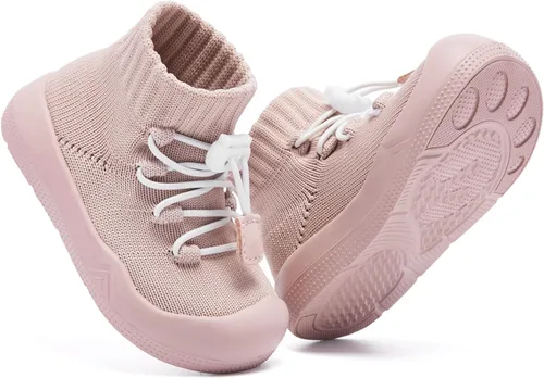 Vista 4 de Engtoy Baby Shoes Boys Girls Sock Shoes Slippers Baby Walking Shoes Baby Slip On Sneakers Infant Non-Slip Breathable Slippers with Soft Rubber Sole