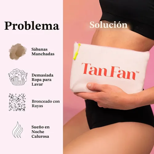 Vista 7 de Saco de dormir para bronceador oscuro Tan Fan: mantén las sábanas limpias de manchas oscuras, 100% poliéster, parte inferior más gruesa y superior