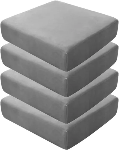 Vista 97 de Fundas de asiento de terciopelo ultra suave, fundas de cojín de asiento suave SOFE fundas de sofá con parte inferior elástica lavable funda