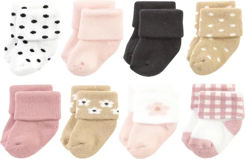 Vista 74 de Hudson Baby - Calcetines de algodón para bebés recién nacidos y Terry para niñas bebés