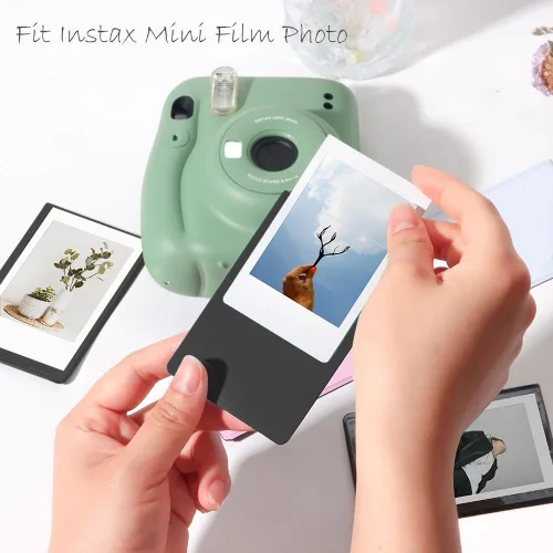Vista 3 de Orga'Neat - Marco de fotos magnético de 2 x 3 para refrigerador de Fujifilm Instax Mini película instantánea, marcos magnéticos para nevera, pequeño