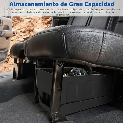 Vista 5 de DIAMOOKY Almacenamiento debajo del asiento trasero para Jeep Wrangler JL