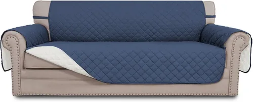 Vista 114 de Easy-Going - Funda reversible para sofá, resistente al agua, con varillas de espuma y correas elásticas, protector de muebles para mascotas y perros