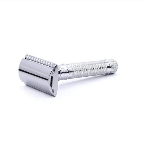 Vista 2 de Máquina de afeitar de doble filo., (Short Handle), corto, Moleteado