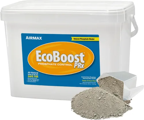 Vista 10 de Airmax EcoBoost PRx - Clarificador de agua natural para estanques, une el exceso de fosfatos y contaminantes para agua clara, seguro para mascotas