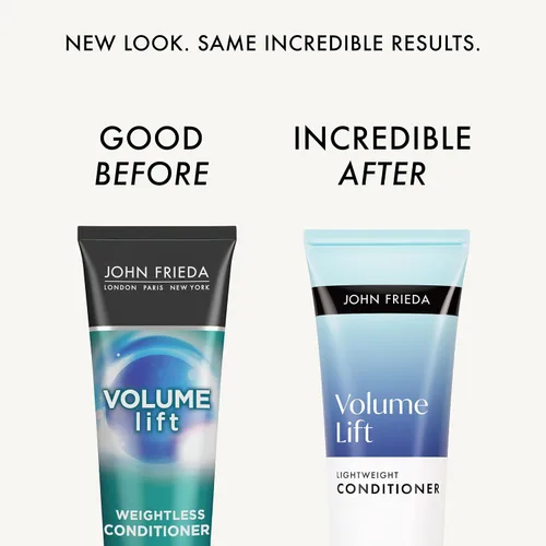 Vista 2 de John Frieda Volume Lift - Acondicionador sin peso, acondicionador voluminizador ligero con tecnología Air-Silk para cabello fino o plano, añade
