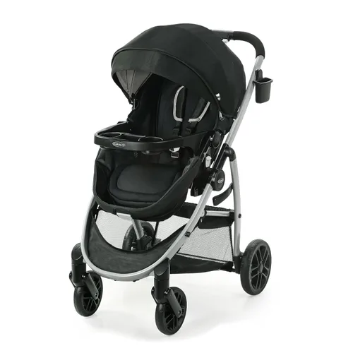 Vista 11 de Sistema de viaje Pramette de Graco Modos, asiento de coche y cochecito combinado, incluye asiento de automóvil infantil SnugRide LX y cochecito