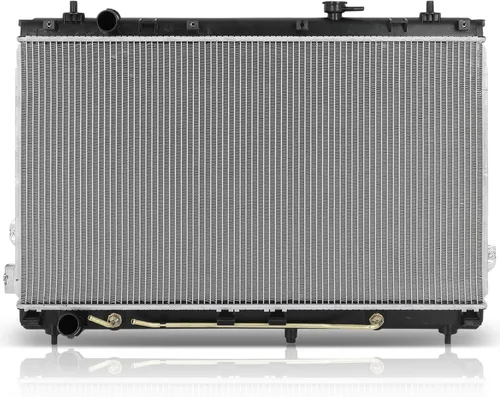 Vista 107 de SCITOO Conjunto de radiador de aluminio refrigerante del motor para 1986-1994 para Nissan D21 2.4L 3.0L 1987 para Nissan para Pathfinder 2.4L