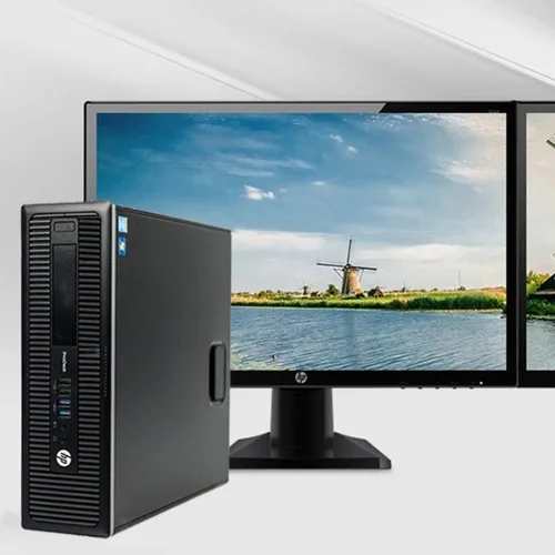 Vista 2 de HP Computadora de escritorio 600 G1 ProDesk de factor de forma pequeño SFF PC, Intel Quad Core i5 de hasta 3.60 GHz, disco duro RAM de 8 GB de 500