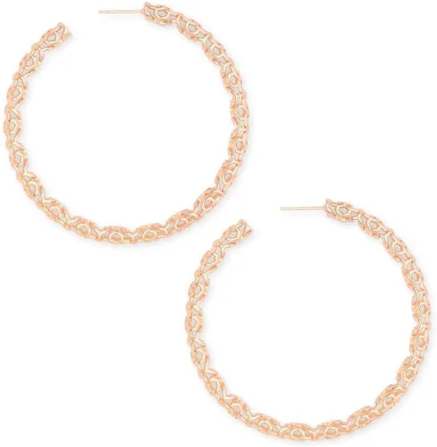 Vista 2 de Kendra Scott Maggie - Aretes de aro de 2.5 pulgadas para mujer, joyería de moda