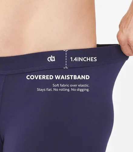 Vista 3 de DAVID ARCHY - Calzoncillos transpirables para hombre, suaves y cómodos, con control de humedad y bragueta, boxer briefs para hombre, paquete de 3