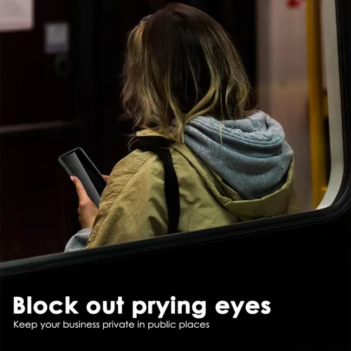 Vista 9 de Fotbor - Protector de pantalla para iPhone Xs Max/iPhone 11 Pro Max, protector de pantalla de privacidad antirreflejos, antiespía y arañazos, 2