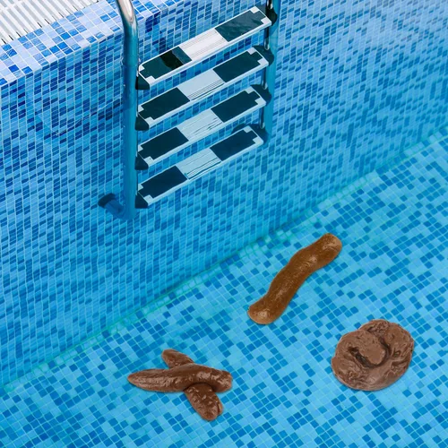 Vista 4 de 7 piezas falsas realistas falsas broma de turd popa, juguetes de broma de caca de perro falsa para Halloween, suministros de fiesta de broma del día