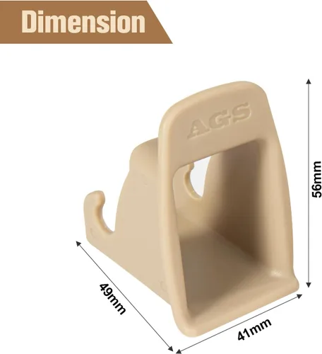 Vista 6 de ISOFIX - Guía de cierre de cinturón de interfaz, 2 piezas de hebilla de interfaz ISOFIX para asiento de automóvil, ranura guía fija, conector