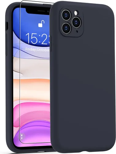 Vista 35 de Goodon Funda para iPhone 11 Pro con protector de pantalla - Protección mejorada de la cámara - Forro de microfibra suave - Funda protectora